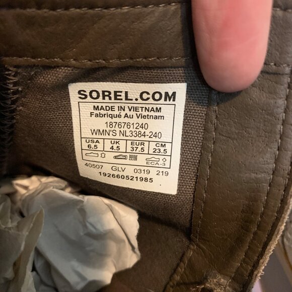 Sorel Cate Cut-Out Suede Leather Block Heel Booties Size 6.5 - Picture 8 of 8